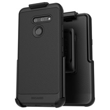 Lg G8 Thinq Belt Clip Case (Thin Armor) Slim Grip Cover With Holster - Black - £28.94 GBP