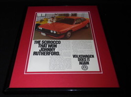 Johnny Rutherford 1981 VW Volkswagen 11x14 Framed ORIGINAL Vintage Advertisement - £27.68 GBP