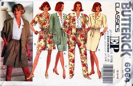 Misses&#39; JACKET, SKIRT, SHIRT, PANTS 1992 Butterick Pattern 6064 Size 12 ... - $12.00