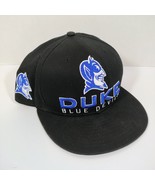 Duke Blue Devils Snapback Hat New Era 9FIFTY Black Blue Logo Green Under... - $82.45