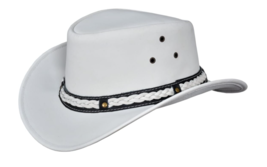 Cowboy Western Wear 100% Genuine Leather Hat Australian Hat for Unisex ... - £34.74 GBP+