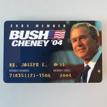 Vintage 2004 Bush Cheney &#39;04 Membership Card Election Memorbilia - £11.91 GBP