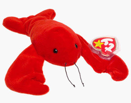 Rare Retired Pinchers the Lobster ty Beanie Baby with Tag Errors - $105.08