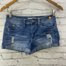 YMI Wanna Betta Butt Mid Rise Hot Pants Juniors Sz 5 Short Shorts Denim  - £12.66 GBP