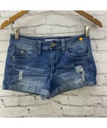 YMI Wanna Betta Butt Mid Rise Hot Pants Juniors Sz 5 Short Shorts Denim  - £12.65 GBP