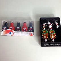 Minnesota Twins Minnesota Gophers Ornaments New in Box Candy Cane Light Bulb - £10.08 GBP