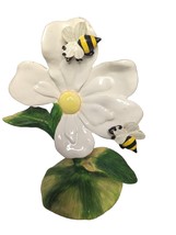 Magnolia BumblBees VTG Flower Toothbrush Holder  Bathroom Decor Home Flo... - £15.89 GBP