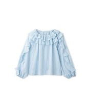 Loose Vintage Casual Long Sleeve Shirt Top Sweet Ruffled Collar Blouse Women 202 - £97.90 GBP