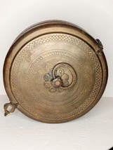 India antique Chapati bronze and copper lidded container - £153.83 GBP