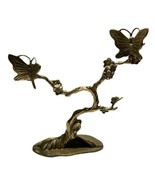 Vintage Brass Butterflies Bonsai Tree Floral Table Shelf Decor MCM Gorge... - €43,83 EUR