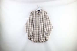 Vintage Pendleton Mens Medium Collared Long Sleeve Button Shirt Rainbow Plaid - $39.55