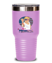 Independence Day Tumbler Trump Merica Independence Day LtPurpe-T-30oz  - £24.73 GBP