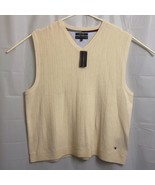 NWT Tommy Hilfiger Merino Wool Sweater Vest Men&#39;s XXL 2XL White - £23.45 GBP