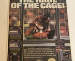 1991 Rage Of The Cage Game Boy NES Nintendo Vintage Print Ad Undertaker ... - £11.63 GBP