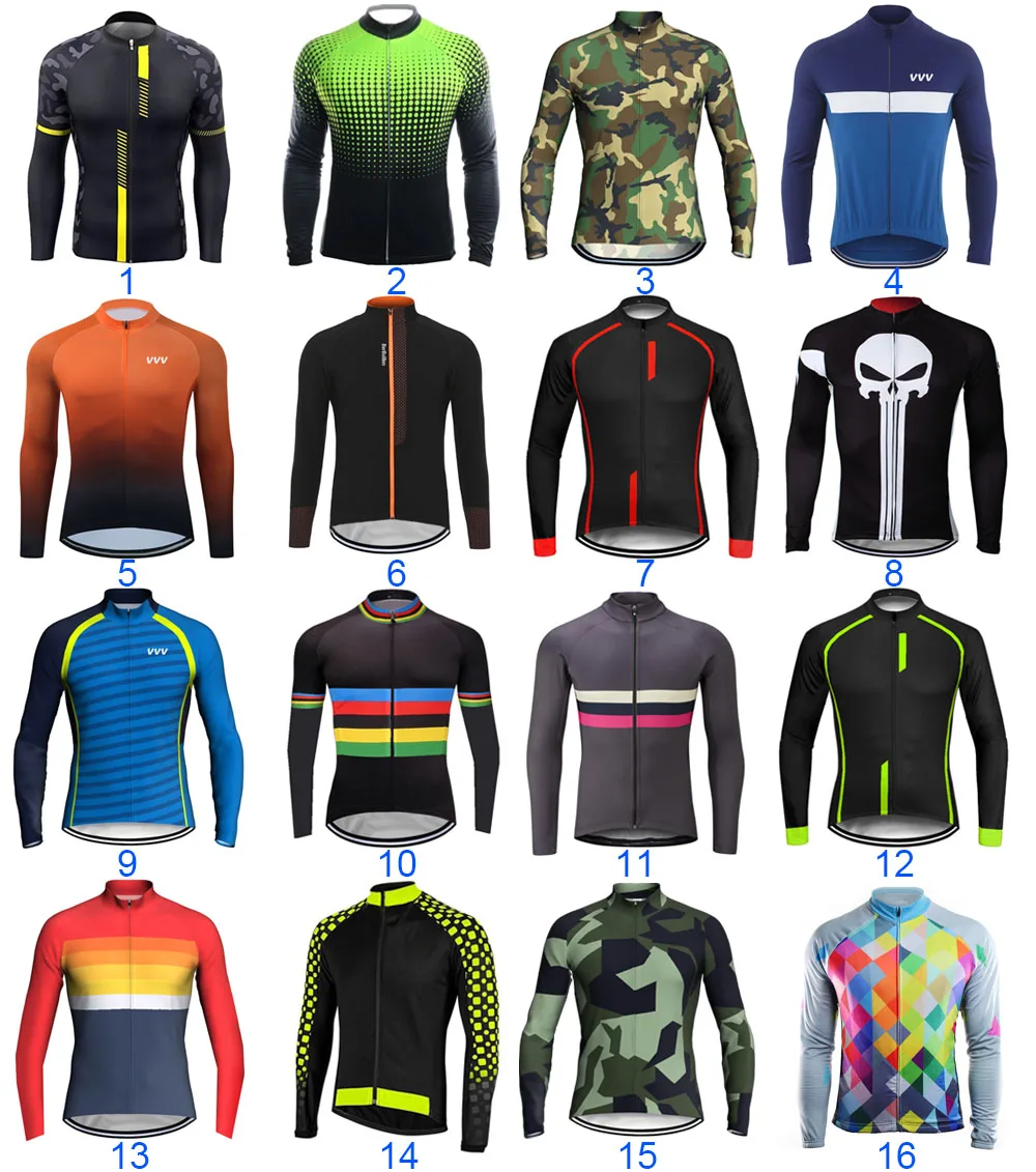 Sporting Men Long Sleeve Cycling  Bicycle Bike Clothing MTB Bib Sportings Shirt  - £47.81 GBP