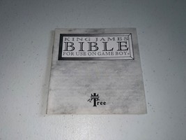 King James Bible Nintendo Gameboy MANUAL ONLY Unused Authentic Wisdom Tr... - £54.29 GBP