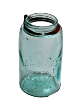 Vintage Blue Mason’s Patent Nov. 30th 1858 Canning Jar Pressed Glass One Quart - £10.96 GBP