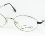 NOS Genny 608 5183 Silber/Schwarz Brille Brillengestell 51-19-130mm Italien - $80.82