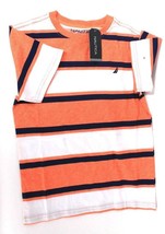 1 Count Nautica Boy&#39;s T Shirt Large Size 6 821 Orange 100% Cotton - £15.58 GBP