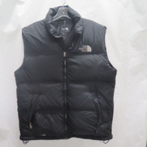 North Face Men&#39;s Large L Black Vintage Nuptse 700 Down Fill Puffer Vest ... - £59.19 GBP