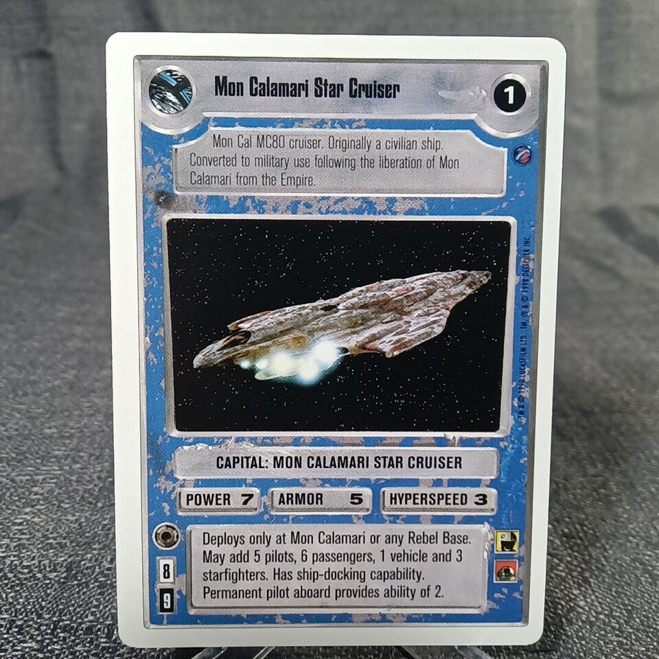 Primary image for Mon Calamari Star Cruiser ~ Death Star 2 ~ Star Wars CCG Customizeable Card Game