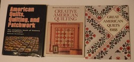 American Quilts Book lot of 3 American Quilts, Quilting, and Patchwork + 2 more - £14.91 GBP