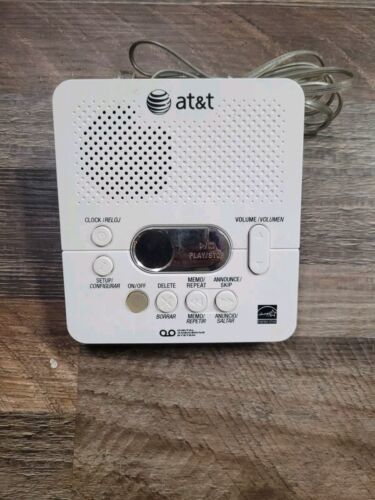 AT&amp;T 1740 Digital Answering Machine System~60 Minutes Recording Time/Dat... - $9.49