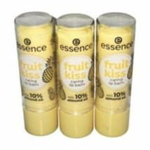 Essence Fruit Kiss Caring Lip Balm 05 Pineapple Vibes 0.16oz 3 Packs - £9.13 GBP