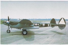 Military Postcard RPPC Lockheed P-38L Lightning Airplane Used WW2 - £7.81 GBP