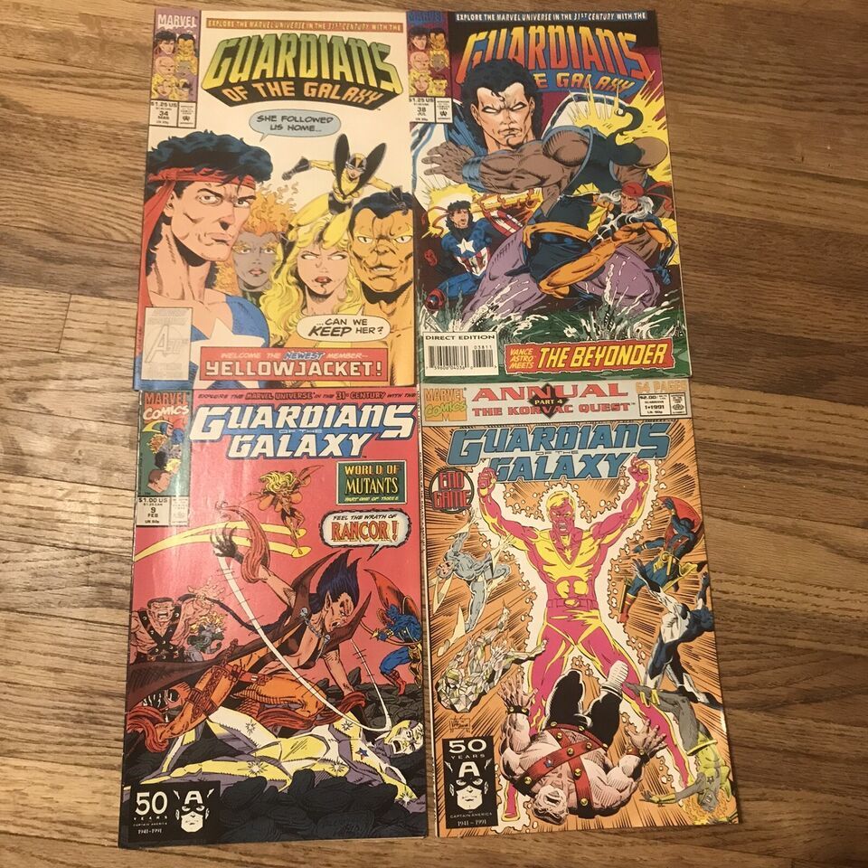 Marvel Guardians of the Galaxy 1990s Lot Of 4 Comic Books Annual Part 4 #9 34 38 - $7.00