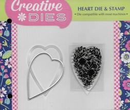 Creative Dies. Heart Stamp &amp; Die Set. Die Cutting Cardmaking Scrapbookin... - $127.15 MXN