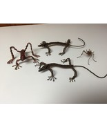 Vintage? Hand Crafted Unique Twisted Wire Bug Frog Lizards Wall Table Sc... - $1,520.41 MXN