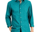 Bar III Men&#39;s Slim Flit Floral Stretch Dress Shirt in Green-16-16.5 32/33 - $19.99