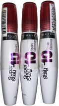 Pack OF 3 Maybelline New York Superstay 10 hour Stain Gloss #130 Refreshing Red - £15.56 GBP