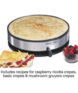 NEW Electric Crepe Maker with 13” Nonstick Griddle for Eggs, Pancakes, O... - £31.32 GBP