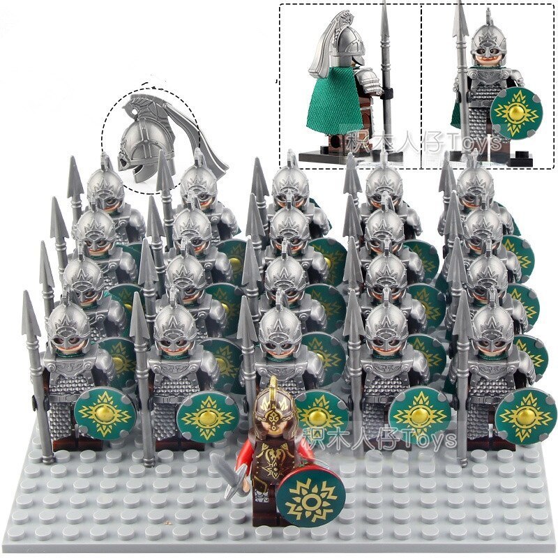 Lord of the Rings King Theoden The Rohan warriors Rohan Army 21pcs Minifigures