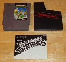 Nintendo NES Teenage Mutant Ninja Turtles TMNT Video Game + Manual, Tested Works - £15.60 GBP