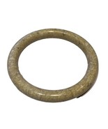 Solid Polished Stone 2.5 Inch Width Bracelet Cream Beige - $19.79