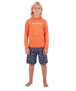 Dakine Boys Swim Set Orange 2-Piece Rashguard Trunks UPF 30+ Quick Dry S... - $52.10 CAD