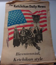 Vintage The Ketchikan Alaska Daily News Bicentennial Edition July 1 1976 - €3,49 EUR