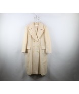 Vintage 70s Pendleton Womens Large Hevyweight Wool Trench Coat Jacket Cream USA - $158.35