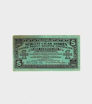 Schulte Cigar Stores&#39; Vintage One Certificate #507288 CL Profit Sharing - $19.99