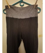 Aerie Slim Gym Skinny Yoga Pants, Women&#39;s, Black/Gray, Size XL - $14.99