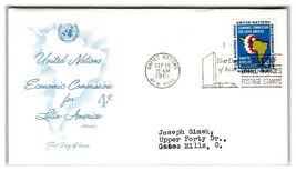Scott #9 UN Economic Commission Latin America 1961 First Day Cover FDC A... - $8.09