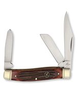 Roper Knives Tobacco Stockman Knife - 3 1065 Carbon Blades - Compact, Du... - $31.99