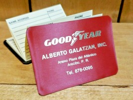 GOODYEAR Tires Blimp Advertising Memorabilia Magnetic Address Book 3.5&quot; ... - $29.36