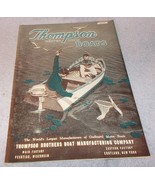 Thompson Better Built Boats 1950 Dealer Sales Brochure Catalog Pestigo W... - £31.89 GBP