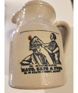 Vintage Pearson&#39;s of Chesterfield Stoneware Pitcher w/ Blue Promotional ... - $213.58 MXN