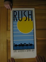 Rush Poster Silk Screen Signed Numbered Tampa Bay June 16th - £140.80 GBP