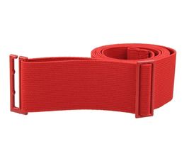 Red Belt Canvas Lady Invisible Belt Web Elastic Adjustable Skinny Belt - £12.52 GBP